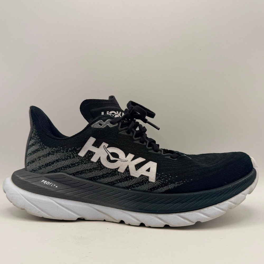 Hoka Mach 5 Womens Running Shoes Black Castlerock Size 8.5 B